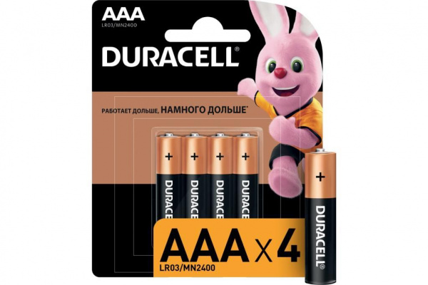 Элемент питания LR03 (AAA) Duracell Basic