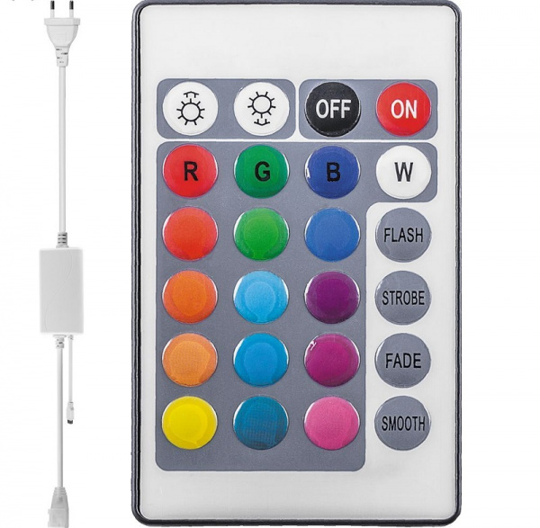 Контроллер для светодиодной ленты Feron LS706 RGB 220V пульт ДУ MAX 50м 3A IP44 LD73 23392