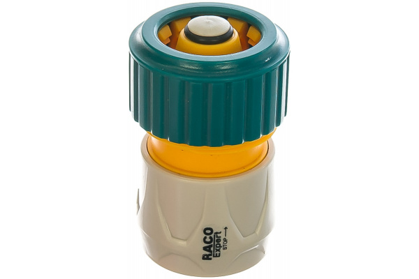 Соединитель быстросъемный RACO ORIGINAL, 3/4”, с автостопом, для шланга, из ABS пластика (4250-5520
