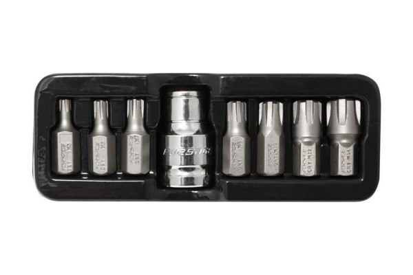 Набор бит FORSAGE RIBE c держателем 1/2"(L:30;M5,М6,М7,М8,М10,М12,M14) 8пр. в ложементе