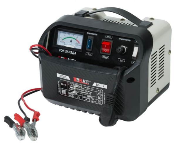 Устройство зарядное BRAIT BC-15 (12В,30-140Ач, заряд 300Вт/15А) 4.3кг