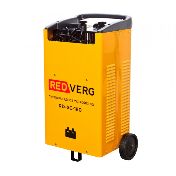 Устройство пуско-зарядное RedVerg RD-SC-180 (12/24В,90-450Ач,заряд900Вт/30А,пуск6.5кВт/180А) 17,55кг