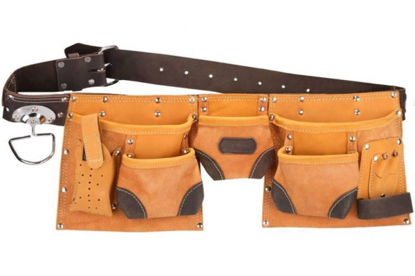Пояс KRAFTOOL для инструментов, натуральная кожа.