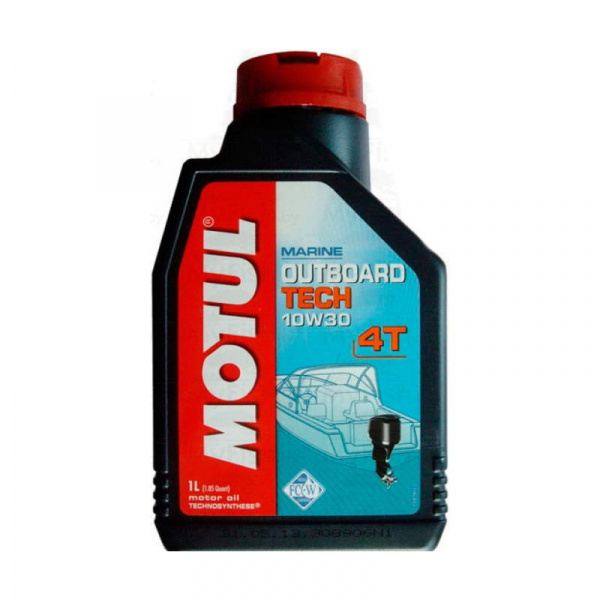 Масло моторное синтетическое TECH 4T 10W-30 SJ/SG 1л Motul Outboard