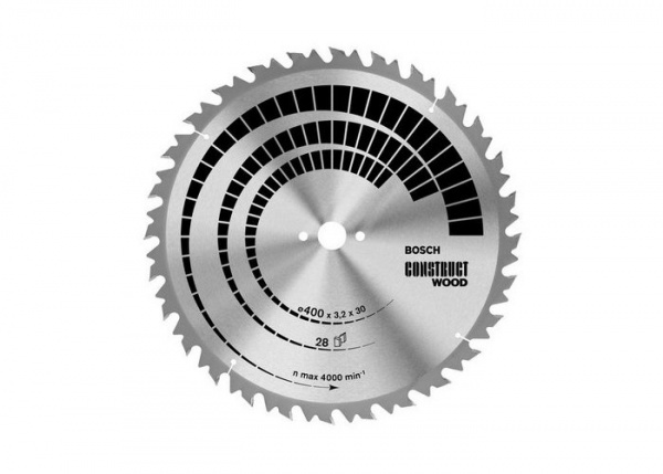 Диск пильный 160мм 20/16мм 12 зубьев Construct Wood Bosch