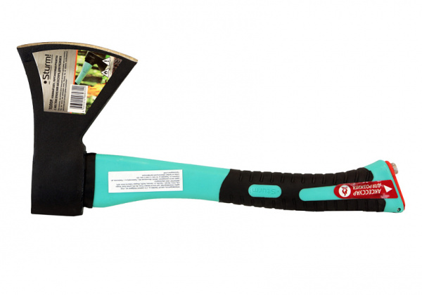 Топор с обрезиненной ручкой с зажигалкой Sturm! 800 гр. Кулибин 1015-13-FB0800