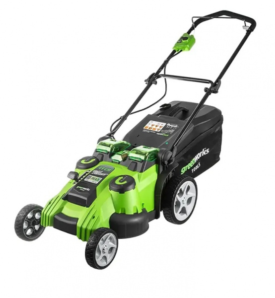 Газонокосилка аккумуляторная Greenworks G40LM49DB, TwinForce, 40V, 49 см, без АКБ и ЗУ		