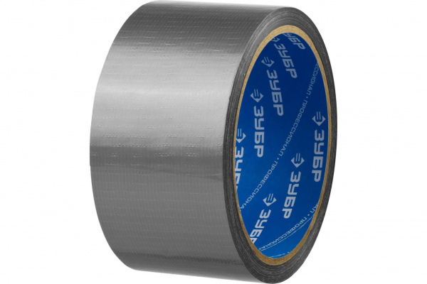 Армированная лента, ЗУБР Профессионал 12090-50-10, универсальная, влагостойкая, 48мм х 10м, серебристая