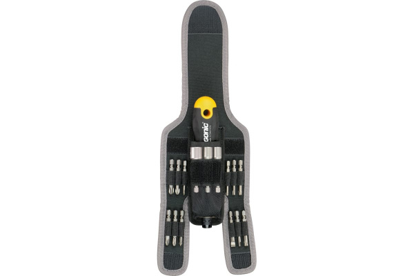 Трещоткой поворотной Ergonic K с набором бит в чехле, 16 шт 06071604 Felo