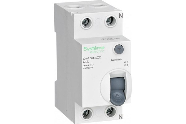 Устройство защитного отключения 40А 2P 100мА Тип-AC 230В City9 Set Systeme Electric
