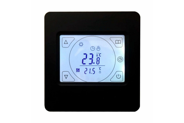 Терморегулятор электронный программируемый чёрный E91.716