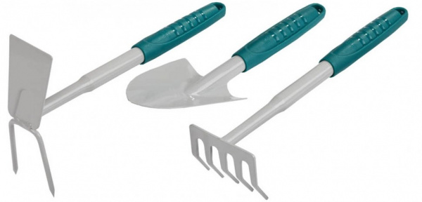 Набор RACO садовый: совок 4207-53481, грабельки -53484, мотыжка -53486