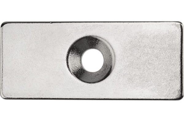 Магнит неодимовый REXANT прям 35*3мм 1шт в уп/с 2зенк 72-3703