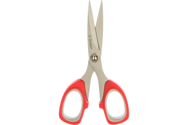 Ножницы ЗУБР "Мастер" хозяйственные, двухкомпонентные ручки, 135мм