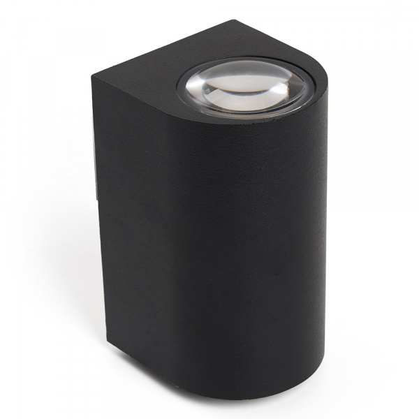 Светильник уличный светодиодный Feron на стену, 2x5W(800lm) 3000K 2К, IP54, черный, 55x55x100 DH053