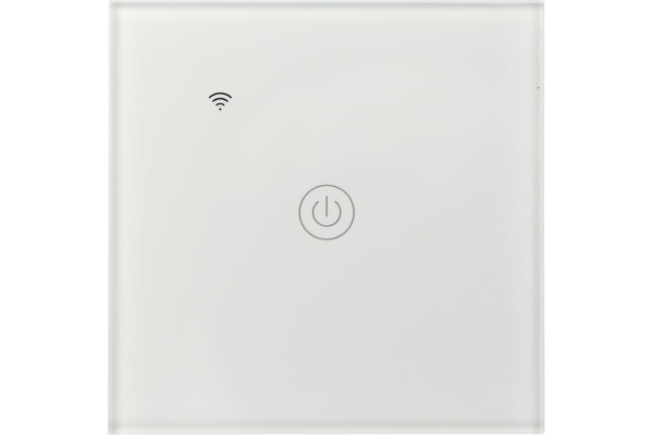 Умный Wi-Fi выключатель однокнопочный белый SECURIC