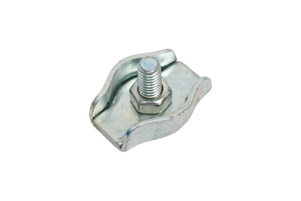 Зажим для стальных канатов плоский одинарный ZN 6мм