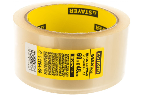 Прозрачная клейкая лента Max Tape 48мм, 60м 45мкм Master STAYER