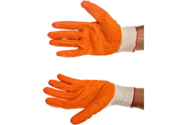 Перчатки STAYER PROTECT с одинарным латексным обливом, размер L-XL, 10 пар в упаковке