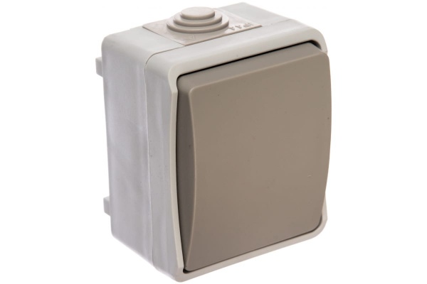 Выключатель 1 кл СВЕТОЗАР Аврора, IP44 16A/~250В, (SV-54332-W)