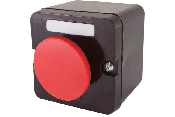 Пост кнопочный 1место с красным грибком ПКЕ 222-1 IP54 TDM