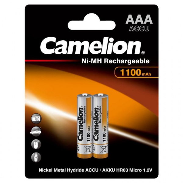 Аккумуляторная батарея R3 (AAA) NI-MH 1100мАч Camelion