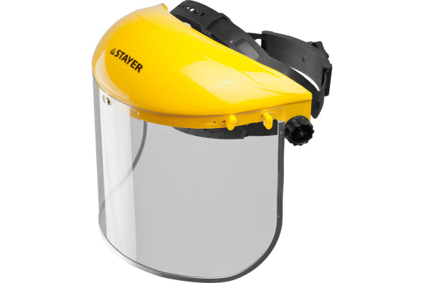 Щиток лицевой защитный STAYER "MASTER" пластиковое оголовье, разборная конструкция, визор из