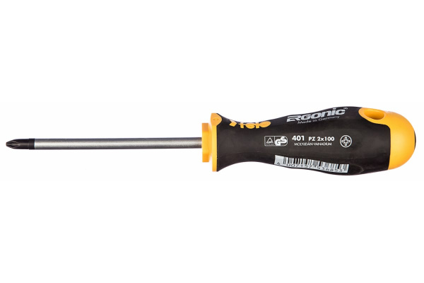 Отвертка Ergonic  крестовая PZ 2X100 40120310 Felo