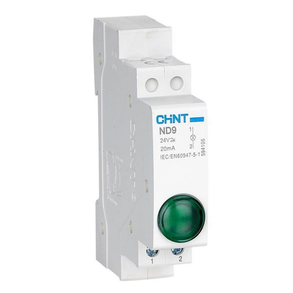 Индикатор ND9-1/g зеленый, AC/DC230В (LED) 594108 Chint