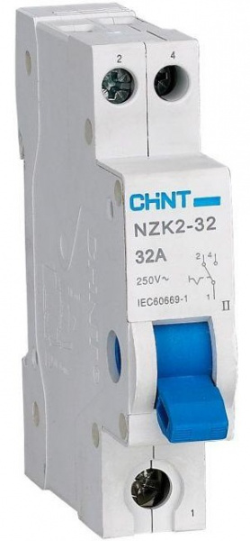 Модульный переключатель NZK2-32 1P 32А 2 положения 643002 Chint