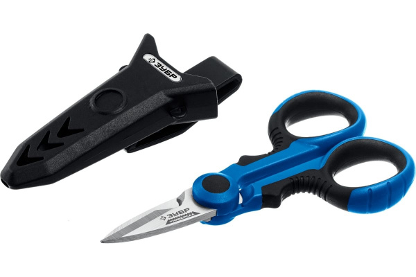 Ножницы электрика ЗУБР Универсал 145мм, универсальные (23357)