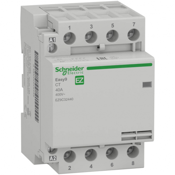 Контактор модульный Easy9 CT 4-полюсный 40А 4НО 230/250В System Electric