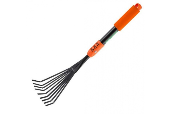 Грабли веерные малые PARK-HG3550-L 9зуб. поролоновая ручка 270226