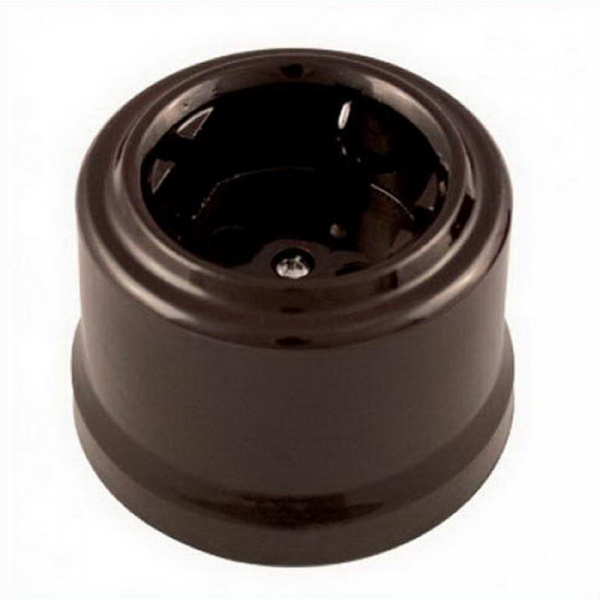 Розетка пластиковая Коричневый 1П с/з ОУ Лизетта Bironi