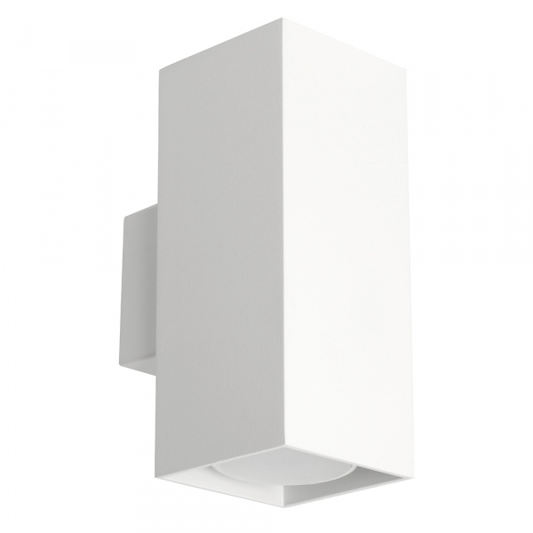 Светильник накладной Feron (подсветка) под лампу 2xMR16/GU10 белый 85x60x145 ML1740 QUAD