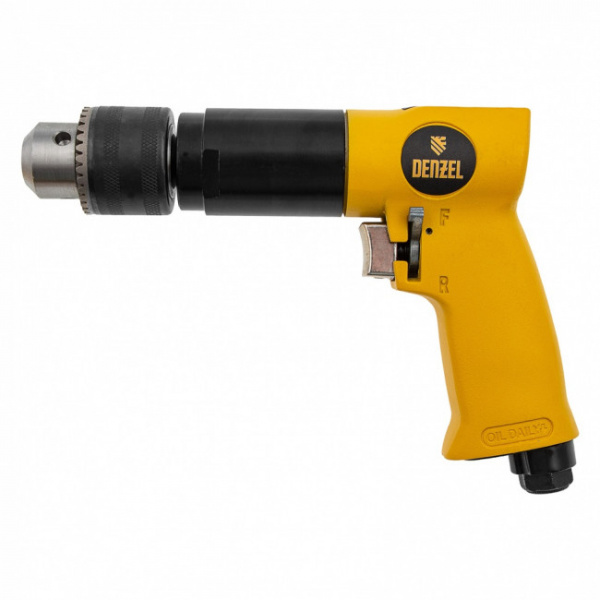 Пневматическая дрель PD500, 500 об/мин, 114 л/мин, 13 мм// Denzel													