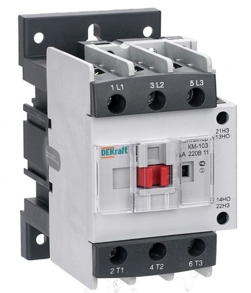 Контактор Dekraft 40А 220B АС3 1НО+1НЗ