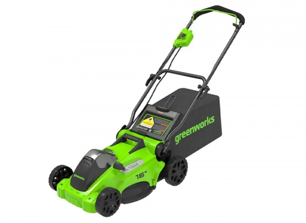 Газонокосилка аккумуляторная Greenworks GD40LM16X, 40V, бесщеточная, 41 см, без АКБ и ЗУ