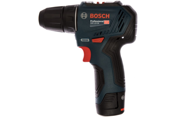 Дрель BOSCH акк. GSR 12V-30 (12В,Li-Ion,2х2Ач,0-420/1600об/мин,30Нм,БЗП 1-10мм,б/щ) 0,9кг кейс