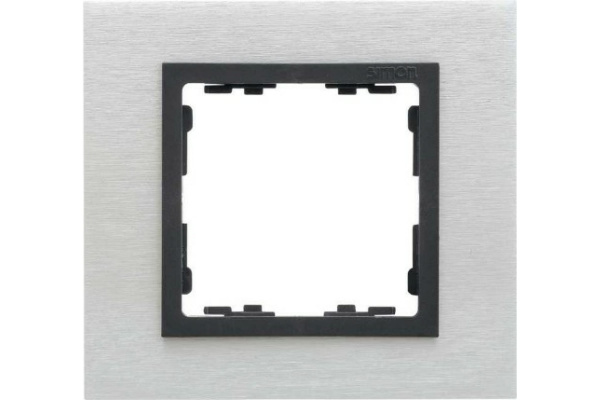Рамка Сталь матовая Графит 1П Nature82