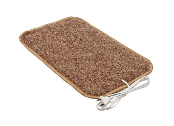 Ковер с подогревом №2 бежевый однотонный 51х36 50Вт