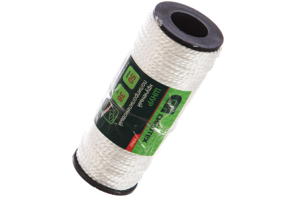 Шнур кручёный полипропиленовый, 2 мм, L 50 м, на катушке, Россия// Сибртех