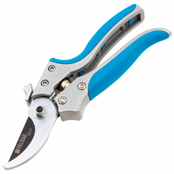 Секатор прямого реза, 205 мм, металлические обрезиненные рукоятки, LUXE// Palisad