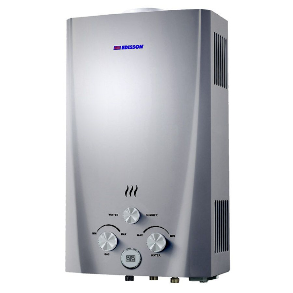 Газовый проточный водонагреватель EDISSON F 20 D (silver)