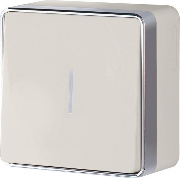 Выключатель Слоновая кость 1кл с индик. ОУ Gallant Werkel