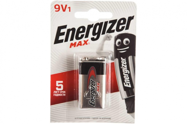 Элемент питания 6LR61 (Крона) Energizer Max