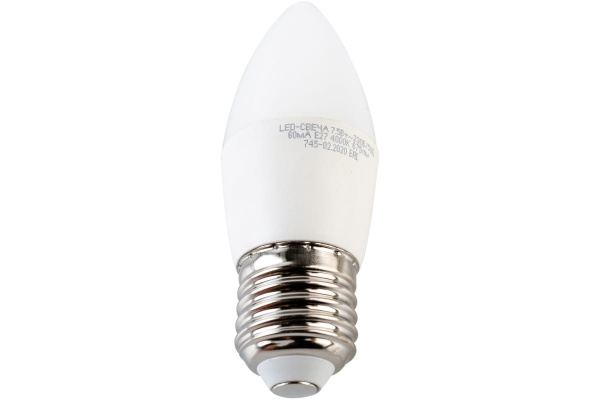 Лампа светодиодная ASD LED-СВЕЧА-standard 7.5Вт 230В Е14/Е27 3000К/4000К 675Лм