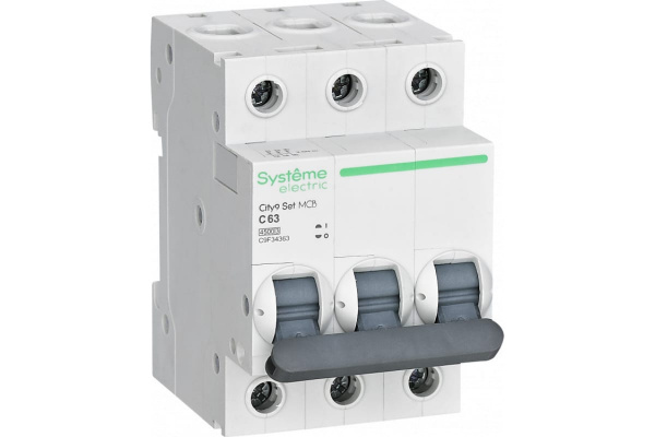 Автоматический выключатель С 63А 3P 4.5kA 400В City9 Set Systeme Electric