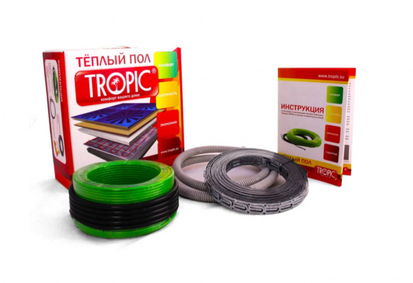 Теплый пол Провод КТР2-832 Вт - 55,5 м (5,6-8,3 кв.м.)  TROPIC