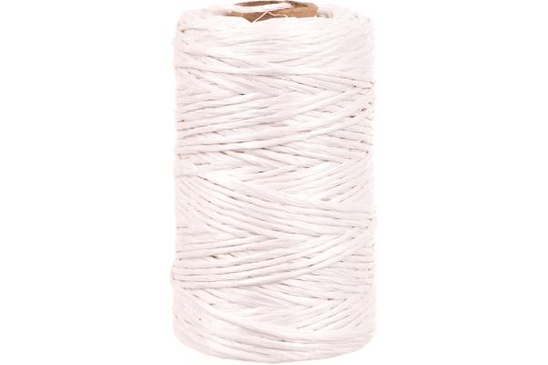 Полипропиленовый шпагат ЗУБР d 1.6 мм, 130 м, 1000 текс, 22 кгс, белый (50100-130)